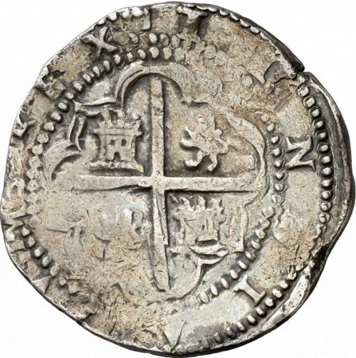 8 Reales Reverse Image minted in SPAIN in ND/R (1556-98  -  FELIPE II)  - The Coin Database