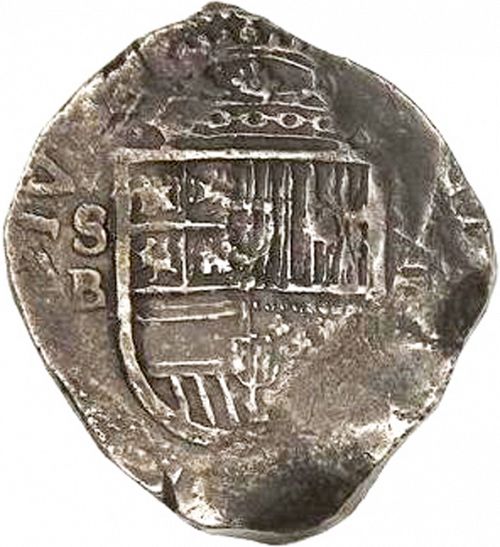 8 Reales Obverse Image minted in SPAIN in 1609B (1598-21  -  FELIPE III)  - The Coin Database