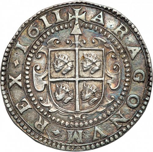 8 Reales Reverse Image minted in SPAIN in 1611 (1598-21  -  FELIPE III)  - The Coin Database