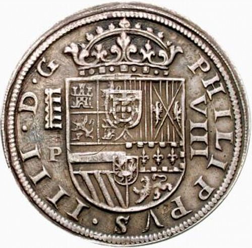 8 Reales Obverse Image minted in SPAIN in 1630P (1621-65  -  FELIPE IV)  - The Coin Database