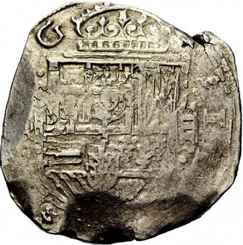 8 Reales Obverse Image minted in SPAIN in 1631R (1621-65  -  FELIPE IV)  - The Coin Database