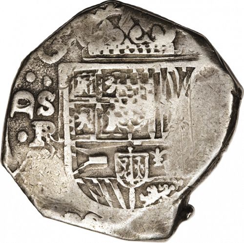 8 Reales Obverse Image minted in SPAIN in 1635R (1621-65  -  FELIPE IV)  - The Coin Database