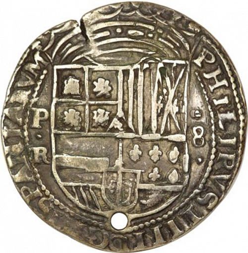 8 Reales Obverse Image minted in SPAIN in 1643R (1621-65  -  FELIPE IV)  - The Coin Database