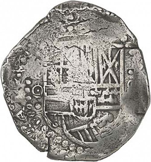 8 Reales Obverse Image minted in SPAIN in 1649O (1621-65  -  FELIPE IV)  - The Coin Database