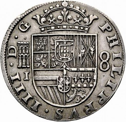 8 Reales Obverse Image minted in SPAIN in 1651I (1621-65  -  FELIPE IV)  - The Coin Database