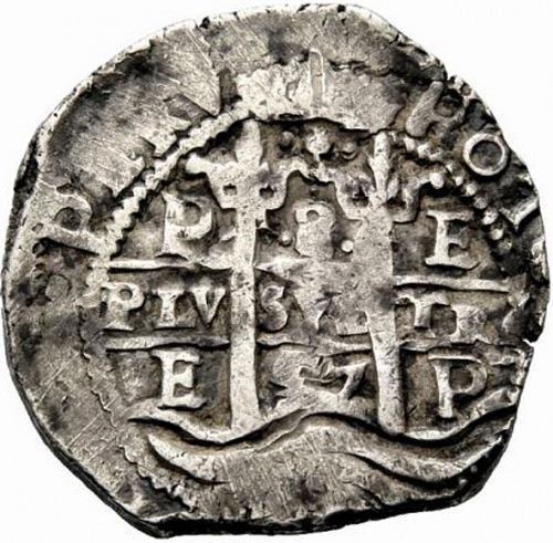 8 Reales Obverse Image minted in SPAIN in 1657E (1621-65  -  FELIPE IV)  - The Coin Database