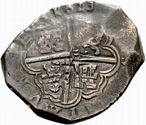 8 Reales Reverse Image minted in SPAIN in 1623D (1621-65  -  FELIPE IV)  - The Coin Database