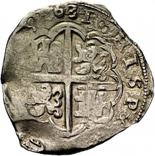 8 Reales Reverse Image minted in SPAIN in 1631R (1621-65  -  FELIPE IV)  - The Coin Database