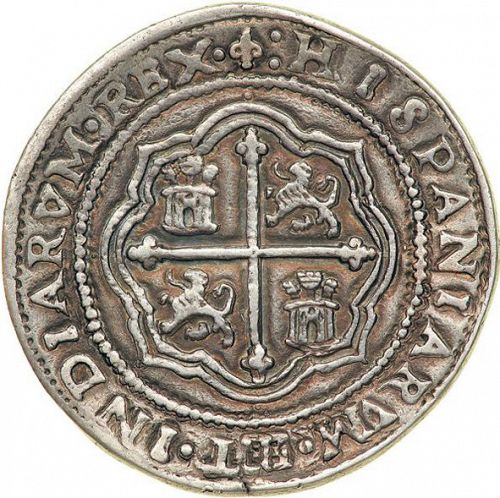 8 Reales Reverse Image minted in SPAIN in 1650P (1621-65  -  FELIPE IV)  - The Coin Database