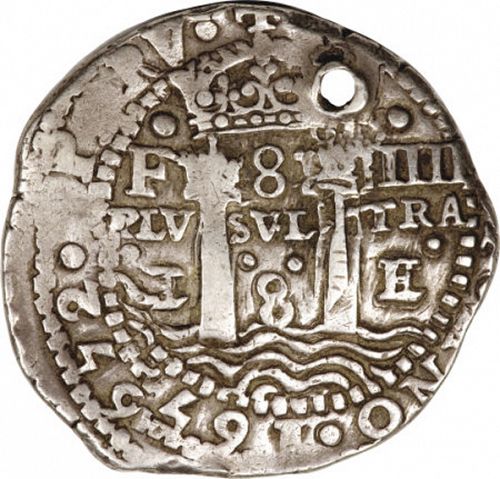8 Reales Reverse Image minted in SPAIN in 1652E (1621-65  -  FELIPE IV)  - The Coin Database