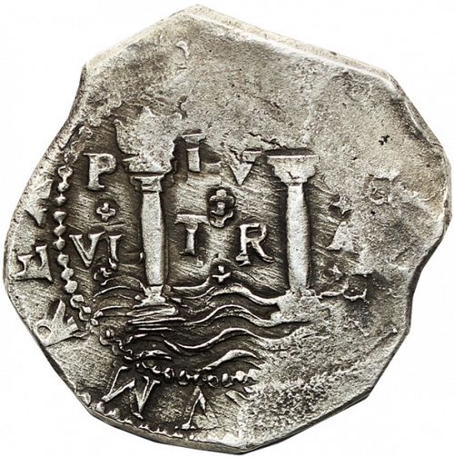 8 Reales Reverse Image minted in SPAIN in 1655PoRS (1621-65  -  FELIPE IV)  - The Coin Database