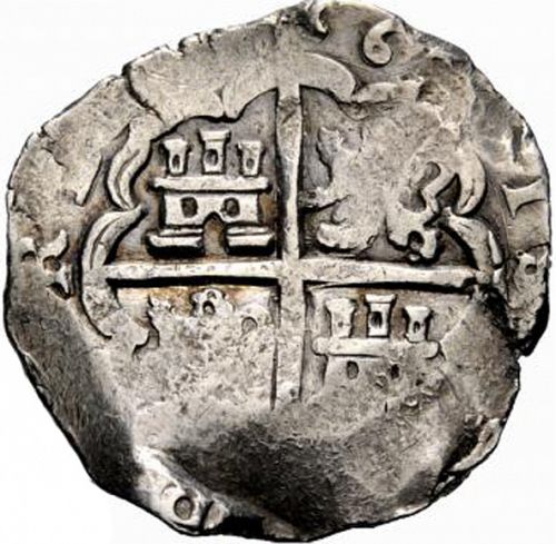 8 Reales Reverse Image minted in SPAIN in 1656R (1621-65  -  FELIPE IV)  - The Coin Database