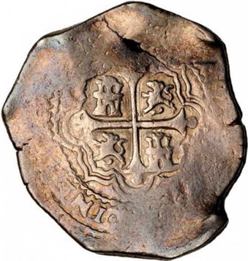 8 Reales Reverse Image minted in SPAIN in 1658P (1621-65  -  FELIPE IV)  - The Coin Database