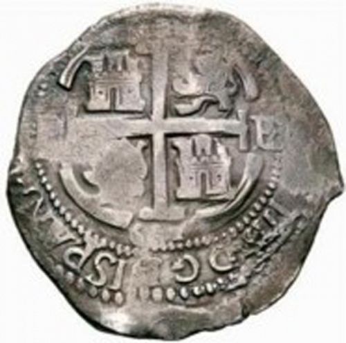 8 Reales Reverse Image minted in SPAIN in 1661E (1621-65  -  FELIPE IV)  - The Coin Database