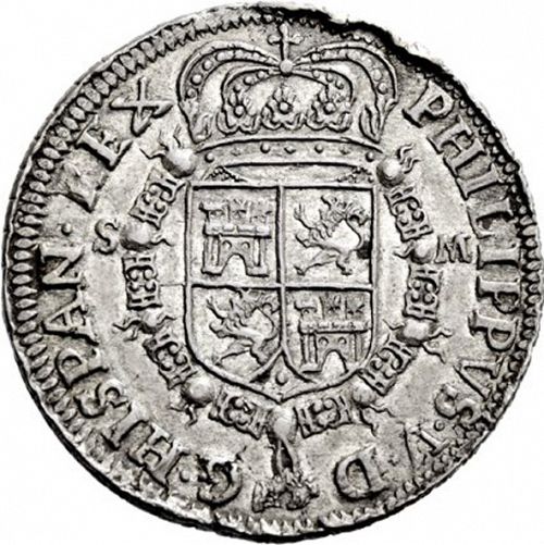 8 Reales Obverse Image minted in SPAIN in 1701M (1700-46  -  FELIPE V)  - The Coin Database