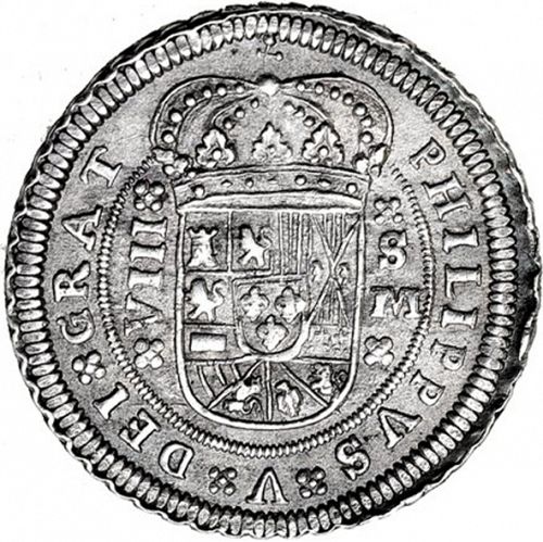 8 Reales Obverse Image minted in SPAIN in 1709M (1700-46  -  FELIPE V)  - The Coin Database