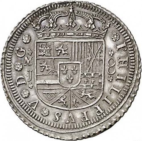 8 Reales Obverse Image minted in SPAIN in 1711J (1700-46  -  FELIPE V)  - The Coin Database