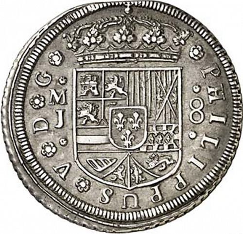 8 Reales Obverse Image minted in SPAIN in 1715J (1700-46  -  FELIPE V)  - The Coin Database