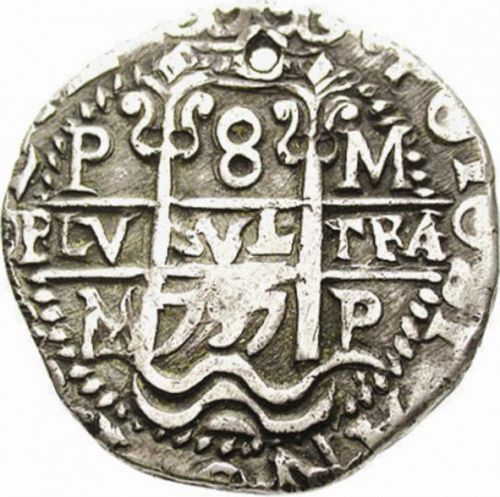 8 Reales Obverse Image minted in SPAIN in 1737M (1700-46  -  FELIPE V)  - The Coin Database
