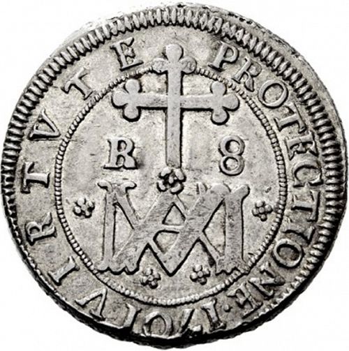 8 Reales Reverse Image minted in SPAIN in 1701M (1700-46  -  FELIPE V)  - The Coin Database