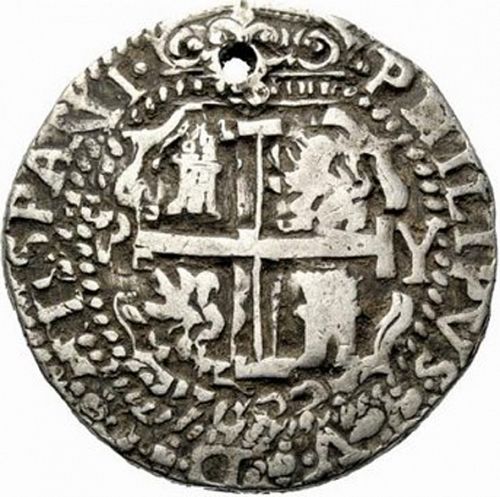 8 Reales Reverse Image minted in SPAIN in 1702Y (1700-46  -  FELIPE V)  - The Coin Database