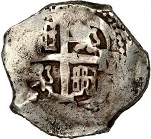 8 Reales Reverse Image minted in SPAIN in 1704Y (1700-46  -  FELIPE V)  - The Coin Database