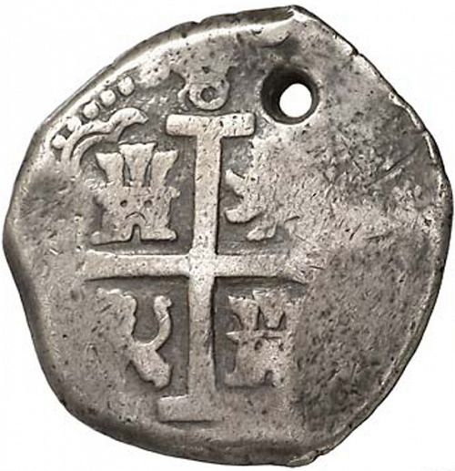 8 Reales Reverse Image minted in SPAIN in 1710H (1700-46  -  FELIPE V)  - The Coin Database