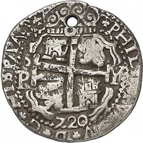 8 Reales Reverse Image minted in SPAIN in 1720Y (1700-46  -  FELIPE V)  - The Coin Database