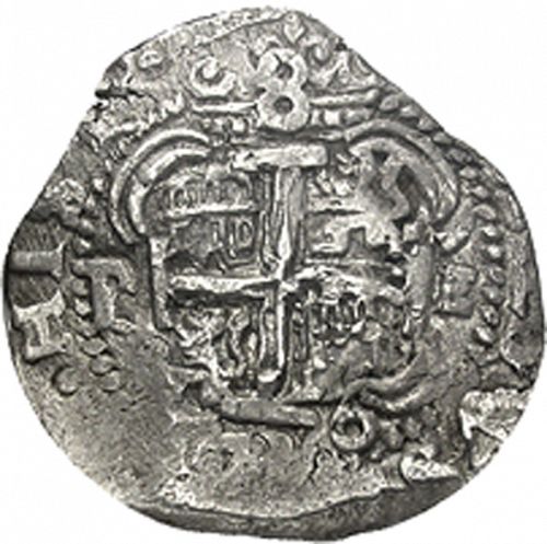 8 Reales Reverse Image minted in SPAIN in 1736E (1700-46  -  FELIPE V)  - The Coin Database