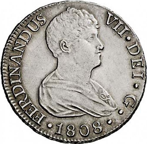 8 Reales Obverse Image minted in SPAIN in 1808CN (1808-33  -  FERNANDO VII)  - The Coin Database