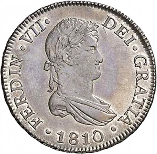 8 Reales Obverse Image minted in SPAIN in 1810CI (1808-33  -  FERNANDO VII)  - The Coin Database