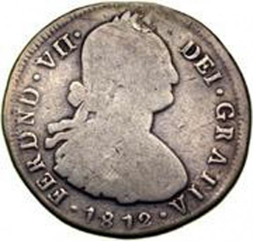 8 Reales Obverse Image minted in SPAIN in 1812JF (1808-33  -  FERNANDO VII)  - The Coin Database