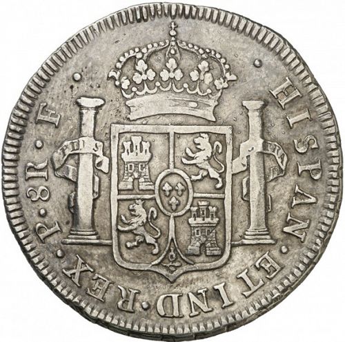 8 Reales Obverse Image minted in SPAIN in 1816F (1808-33  -  FERNANDO VII)  - The Coin Database