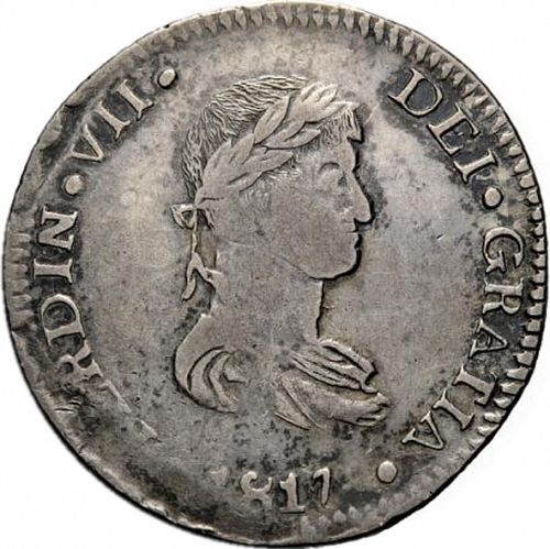 8 Reales Obverse Image minted in SPAIN in 1817MZ (1808-33  -  FERNANDO VII)  - The Coin Database
