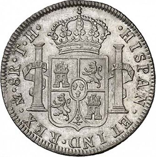 8 Reales Reverse Image minted in SPAIN in 1808TH (1808-33  -  FERNANDO VII)  - The Coin Database