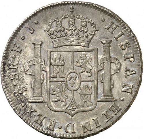 8 Reales Reverse Image minted in SPAIN in 1809FJ (1808-33  -  FERNANDO VII)  - The Coin Database