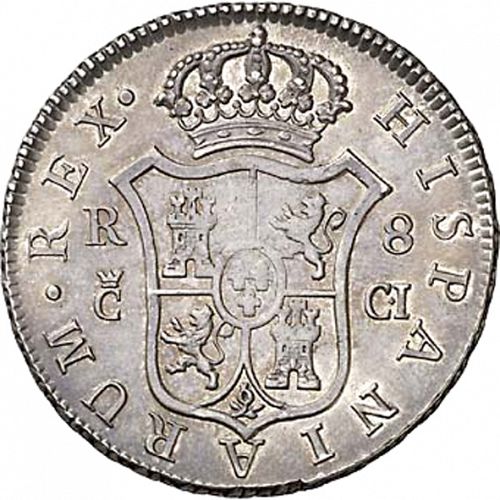 8 Reales Reverse Image minted in SPAIN in 1810CI (1808-33  -  FERNANDO VII)  - The Coin Database