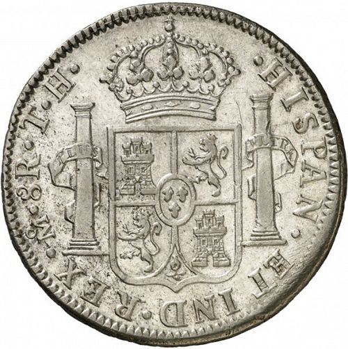 8 Reales Reverse Image minted in SPAIN in 1810HJ (1808-33  -  FERNANDO VII)  - The Coin Database