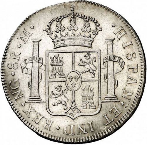 8 Reales Reverse Image minted in SPAIN in 1810M (1808-33  -  FERNANDO VII)  - The Coin Database