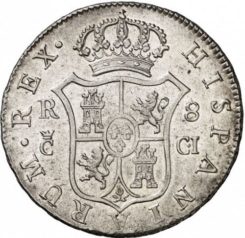 8 Reales Reverse Image minted in SPAIN in 1811CI (1808-33  -  FERNANDO VII)  - The Coin Database