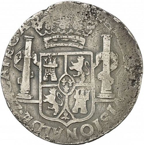 8 Reales Reverse Image minted in SPAIN in 1811 (1808-33  -  FERNANDO VII)  - The Coin Database