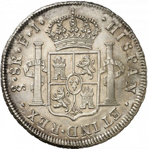 8 Reales Reverse Image minted in SPAIN in 1813FJ (1808-33  -  FERNANDO VII)  - The Coin Database