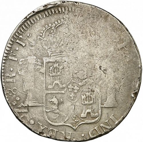 8 Reales Reverse Image minted in SPAIN in 1813FP (1808-33  -  FERNANDO VII)  - The Coin Database