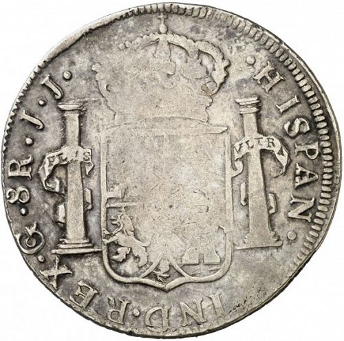 8 Reales Reverse Image minted in SPAIN in 1813JJ (1808-33  -  FERNANDO VII)  - The Coin Database