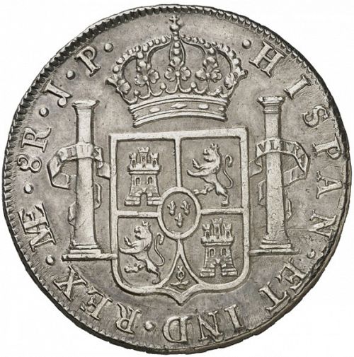 8 Reales Reverse Image minted in SPAIN in 1813JP (1808-33  -  FERNANDO VII)  - The Coin Database