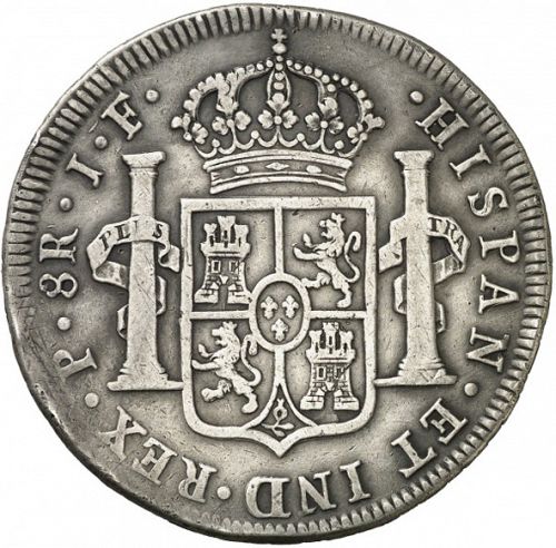 8 Reales Reverse Image minted in SPAIN in 1814JF (1808-33  -  FERNANDO VII)  - The Coin Database
