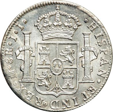8 Reales Reverse Image minted in SPAIN in 1814JJ (1808-33  -  FERNANDO VII)  - The Coin Database