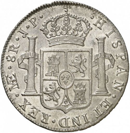 8 Reales Reverse Image minted in SPAIN in 1814JP (1808-33  -  FERNANDO VII)  - The Coin Database