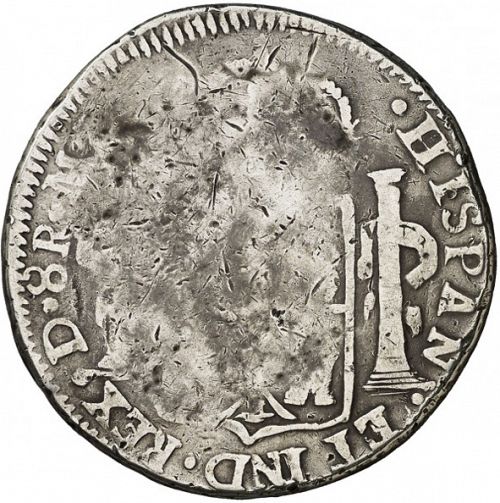 8 Reales Reverse Image minted in SPAIN in 1814MZ (1808-33  -  FERNANDO VII)  - The Coin Database