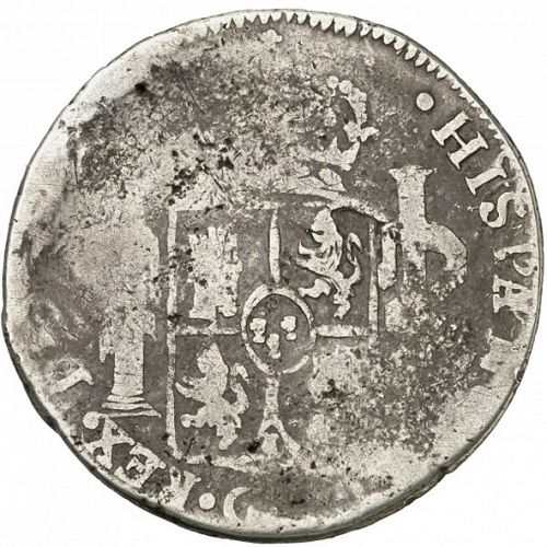 8 Reales Reverse Image minted in SPAIN in 1814MZ (1808-33  -  FERNANDO VII)  - The Coin Database